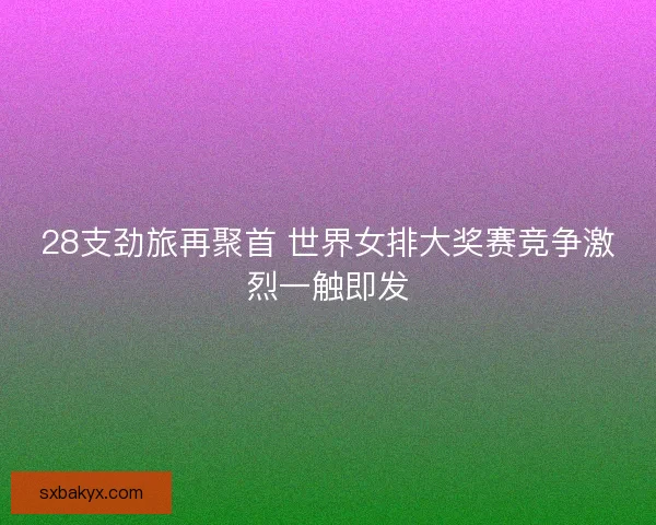 28支劲旅再聚首 世界女排大奖赛竞争激烈一触即发