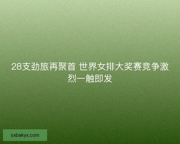 28支劲旅再聚首 世界女排大奖赛竞争激烈一触即发 28支劲旅再聚首 世界女排大奖赛竞争激烈一触即发